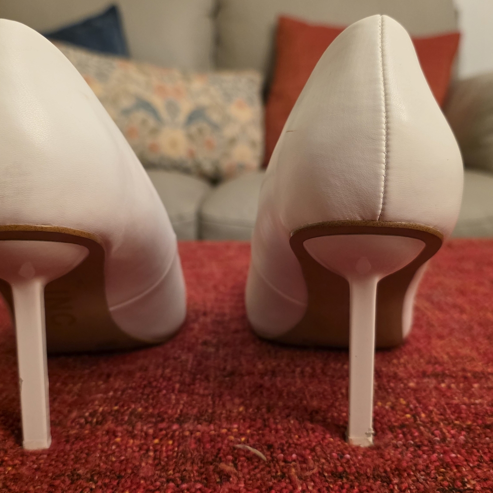 INC International Concepts White Pointed Heels - Picture 4 of 8